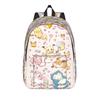 Cute Cartoon Monster  Classical Backpack Lightweight High School Work Pokemoned Daypack for Men Women Laptop Canvas Bags