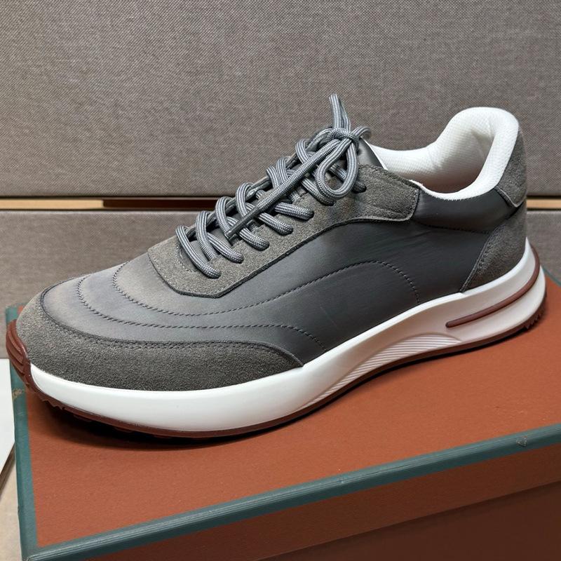 Men's waterproof casual sports shoes lace-up platform fashion trend comfortable versatile running shoes