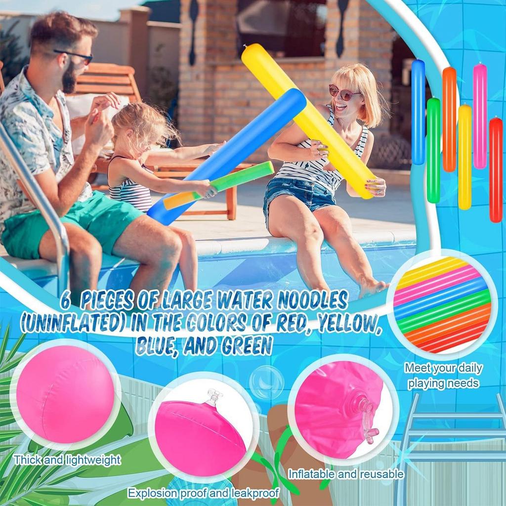 Swimming Pool Inflatable Stick Swimming Float Inflatable Color Pool Float Adult Outdoor Summer Toys Five Colors Shipped Randomly.