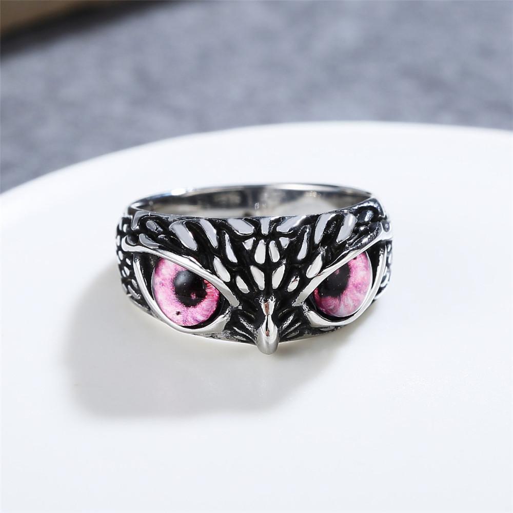 2026 Personalized Retro Halloween Owl Ring, European and American Jewelry Accessories Ring Gift