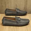 Summer new hollow breathable big net casual leather shoes lazy Doudou shoes