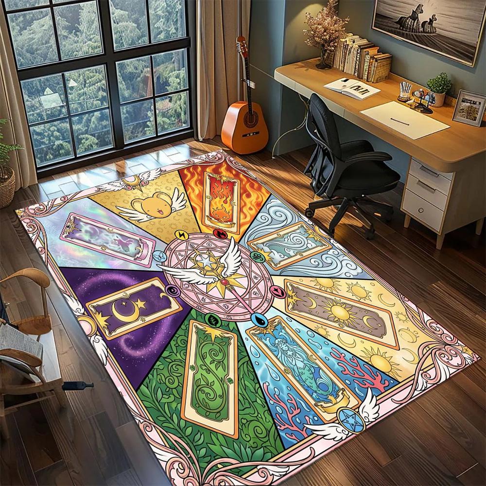 Cardcaptor Sakura Large Area Washable Floor Mat Rug Carpet Non Slip Home Decor Gamer Room Bedroom.-TING
