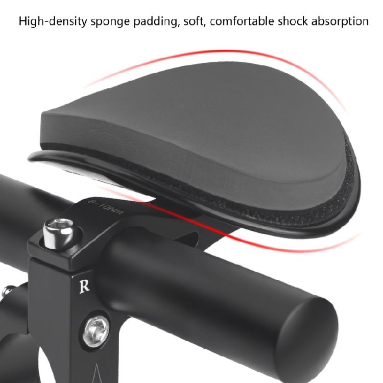 Road Bike Extension Wind Resistant Ergonomic Curved Shape Regulable Arm Position For Speed Optimization