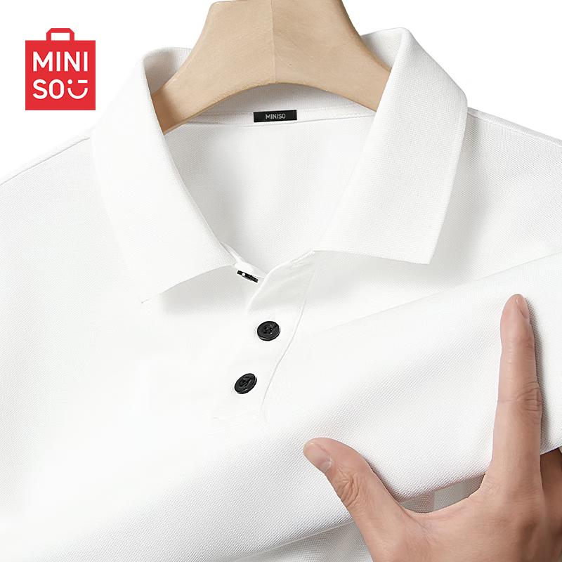 MINISO Men's Quick-Dry Loose Fit Polo Shirt