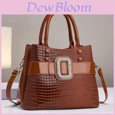 Stylish Large Capacity Crocodile Pattern Pu Tote Bag For Moms In Vibrant Colors