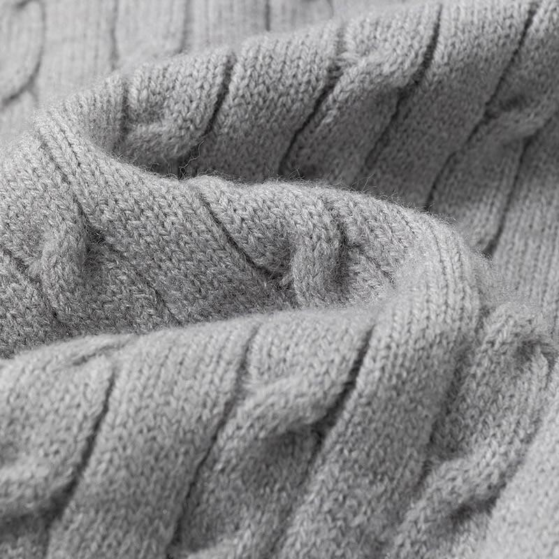 Mark Fairwhale Men's Autumn/Winter Solid Color Round Neck Knit Cardigan Sweater