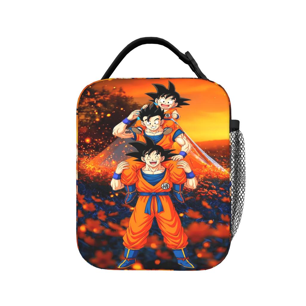 Dragons Ball Anime Song Goku Lunch Bag Funny Travel Lunch Box Print Portable Insulated Thermal Lunch Bags Back To School