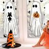 6 Sheets Halloween Large Ghosts Window Clings Spooky Bat Black Cat Pumpkin Stickers Double Sided PVC Decals for Home Party Store Glass Decoration