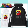 Hippop Amongus Sportowa Bluza z Kapturem Pulower Sweter Koszula Bluza Streetwear