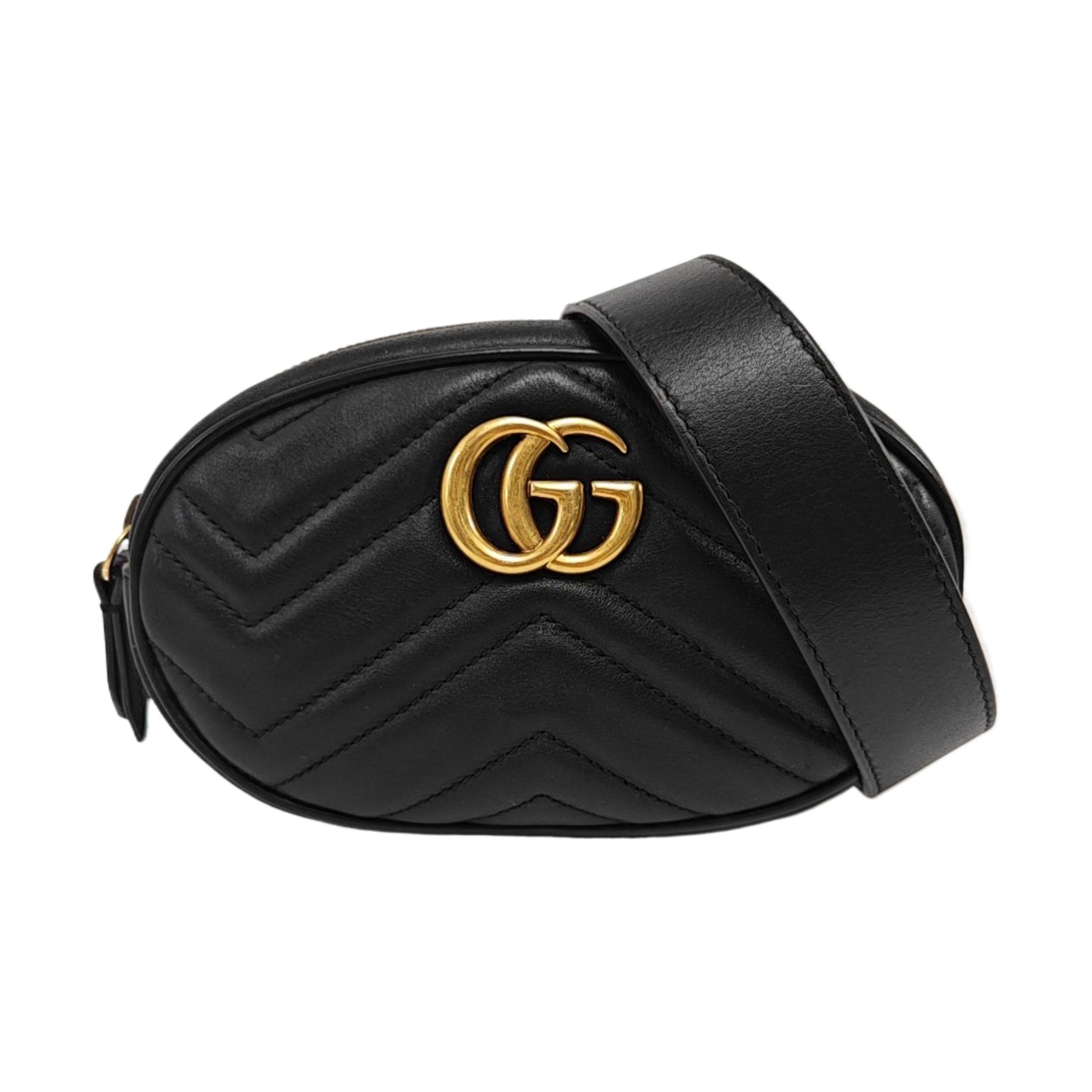 [Pre-Owned] Gucci Quilted Leather GG Marmont