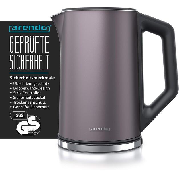 Чайник Arendo Elegant cool grey (303259)