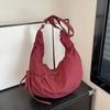 Borsa Monospalla a Quadri alla Moda, Borsa a Tracolla Retro di Grande Capacità per Pendolari, Borsa a Forma di Raviolo di Nicchia ed Elegante