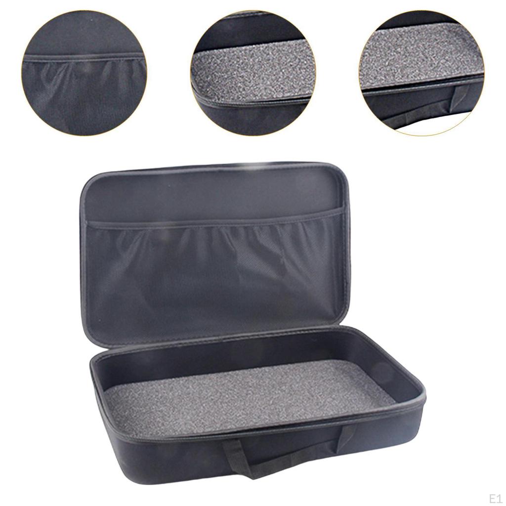 Fishing Rod Carrier Bag Organizer Hard Case Zipper Closure Multifunctional with Handle