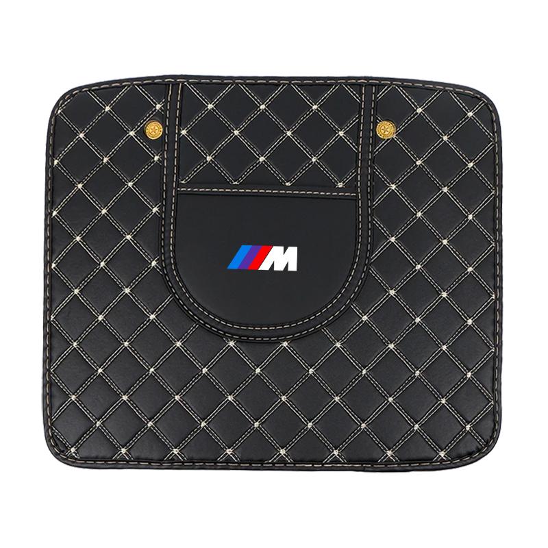 M LOGO Car Anti-Kick Mats PU Leather Auto Seat Back Protector Cover For BMW X6 X1 X2 X3 X4 X5 X7 E46 E39 E90 E36 E60 E34 E30 F30 E71 F10 F10 E34 E92