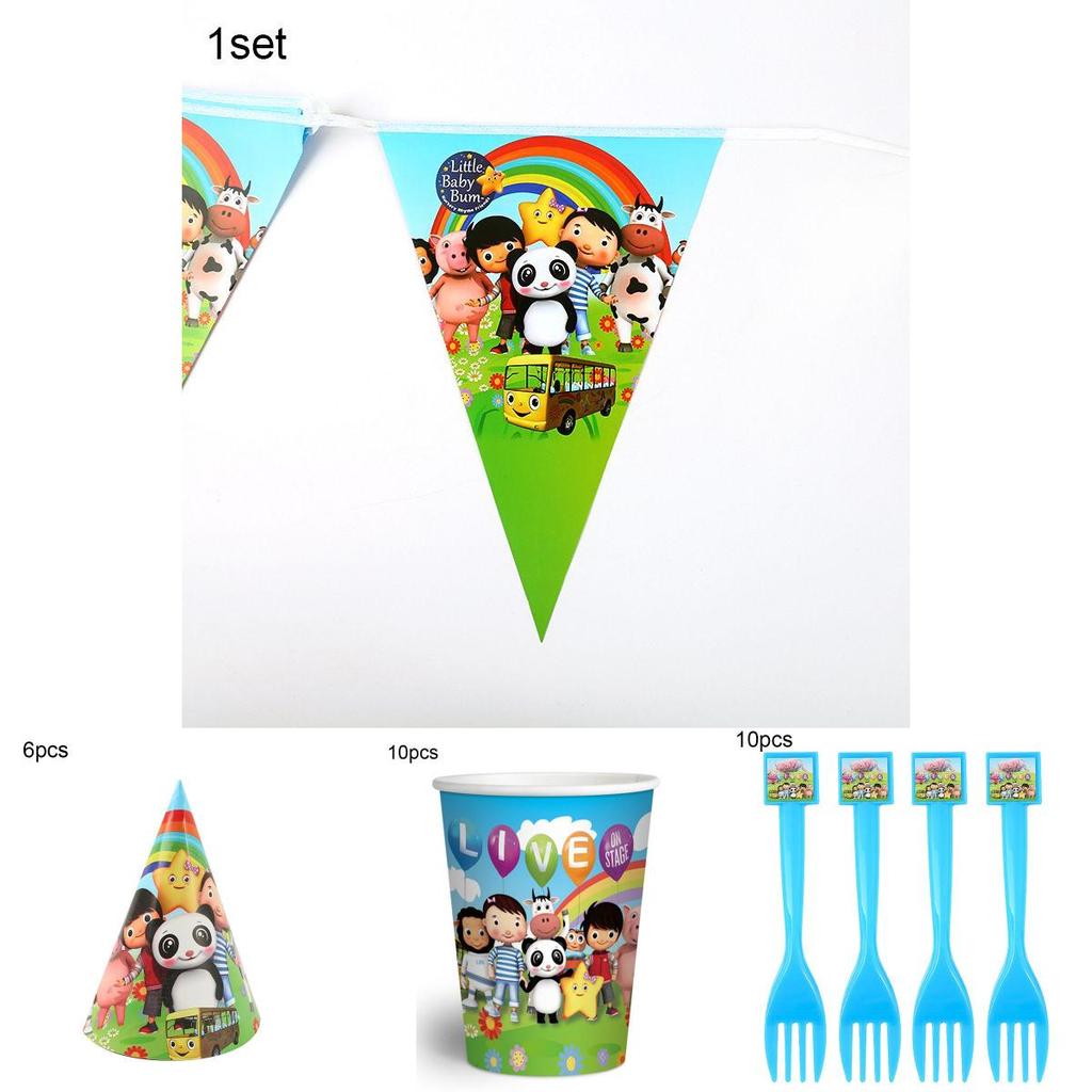 Little Baby Bum Theme Birthday Party Supplies With Festive Tableware And Decor