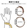 WOCCI Genuine Leather Watch Calf Replacement Buckle Band, 20mm, Leather, Strap, Brown/Silver