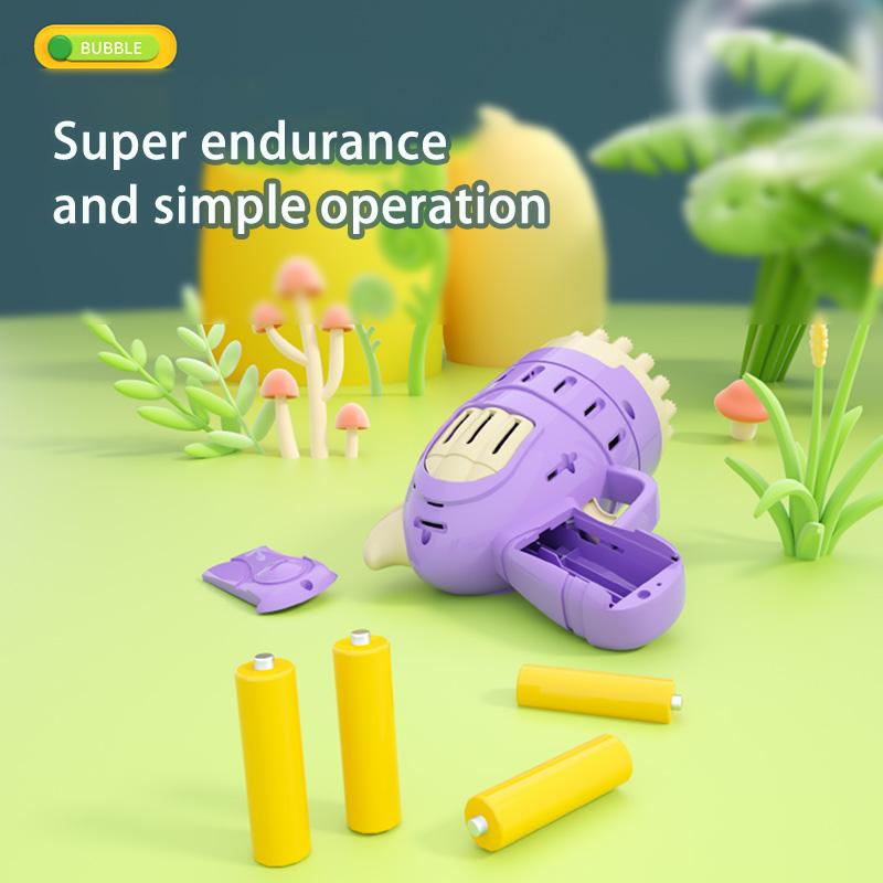 Summer Outdoor Activities Handheld Bubble Toy Bubble Gun Holiday Gift (Without Bubble Water)
