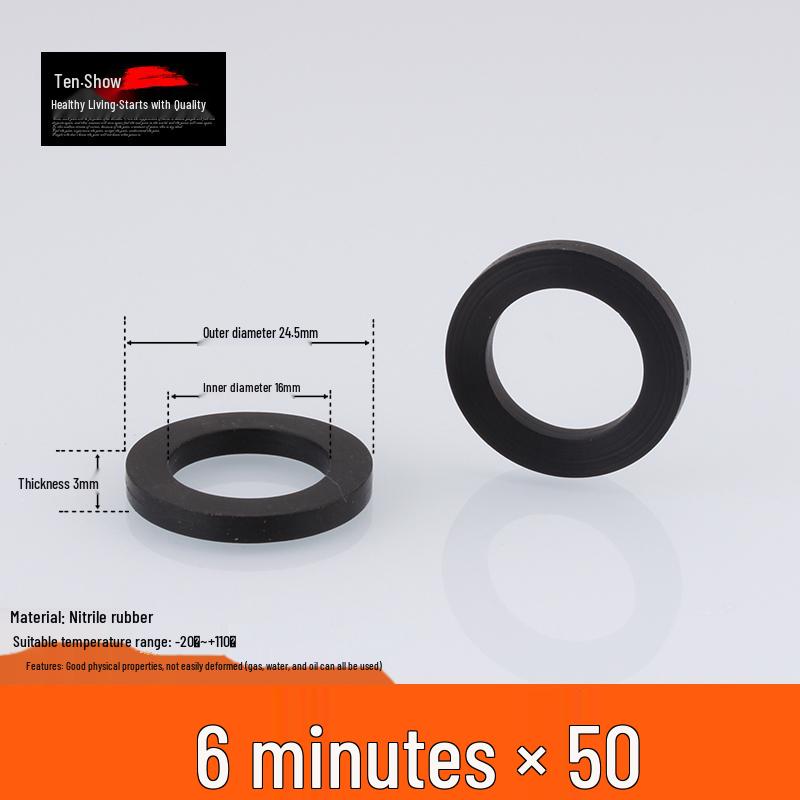1-Inch Silicone Rubber Washer for Water Pipes and Meters