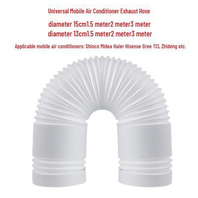 Manguera de Escape Universal Retráctil para Aire Acondicionado Móvil, Conducto de Aire Caliente, Diámetro de 15 cm/13 cm, Alambre de Acero PP