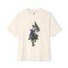 Vintage Cowboy Tee with American Flag Horse Unisex Oversize T-Shirt Casual