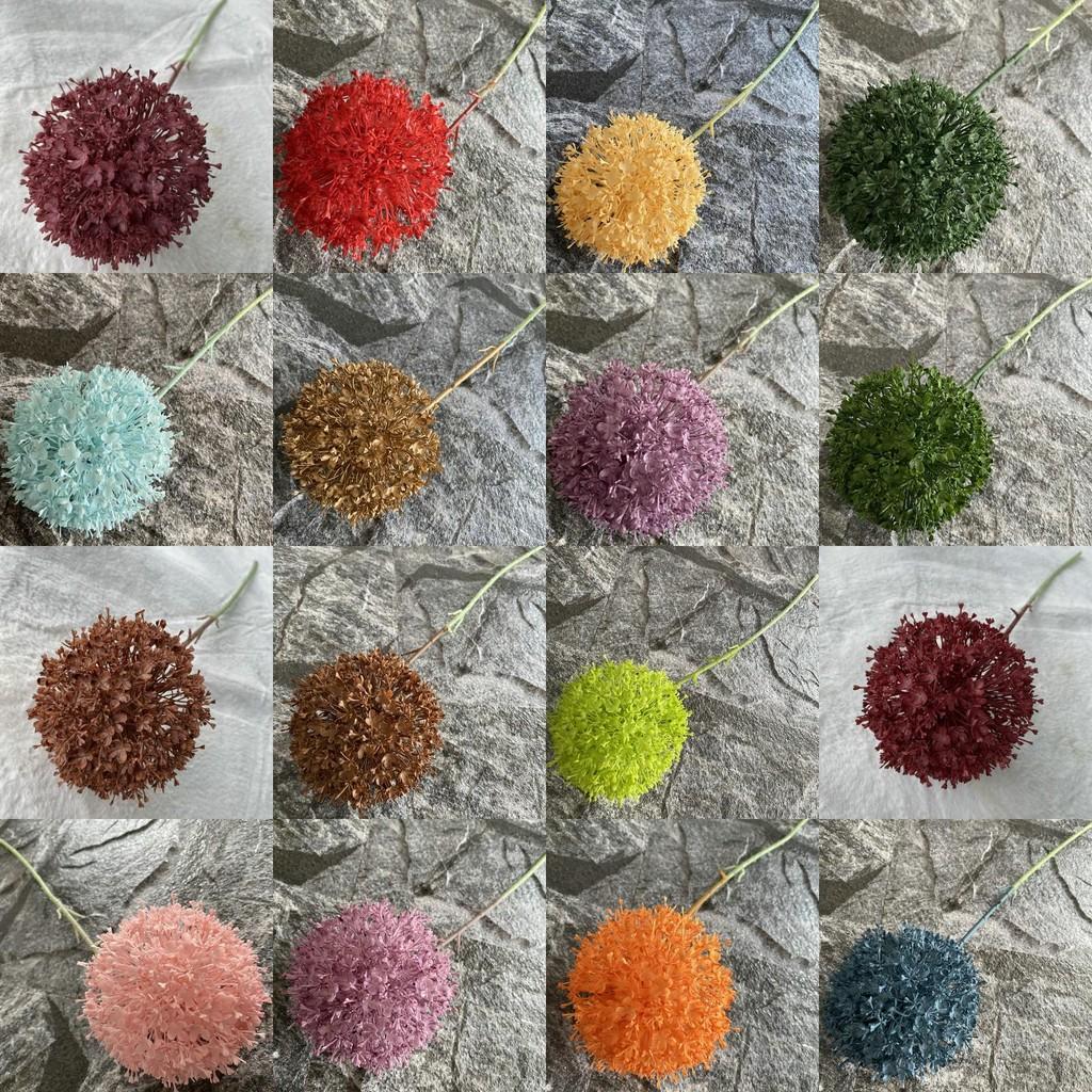 Künstlicher Allium Giganteum Pflanzenstrauß aus strapazierfähigem Kunststoffmaterial Geschenk für