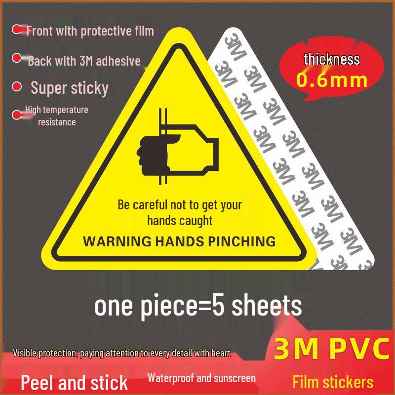 Electric Shock Warning Sticker - Caution Symbol for Distribution Box