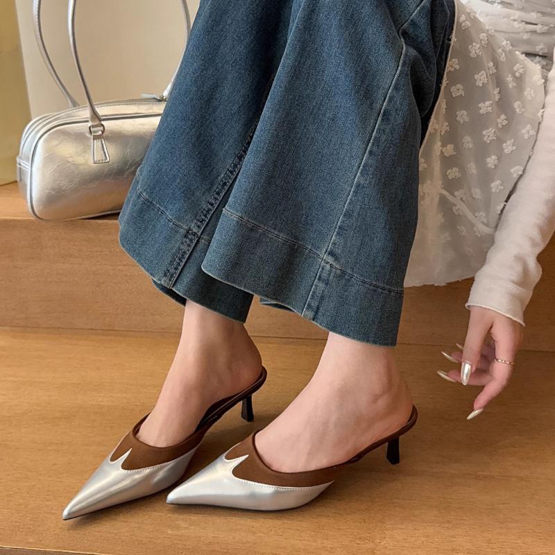 

Мода 2025 новые Элегантные туфли-лодочки с прозрачным высоким каблуком и острым носком для женщин, черные, белые, дизайнерские, люксовые 35