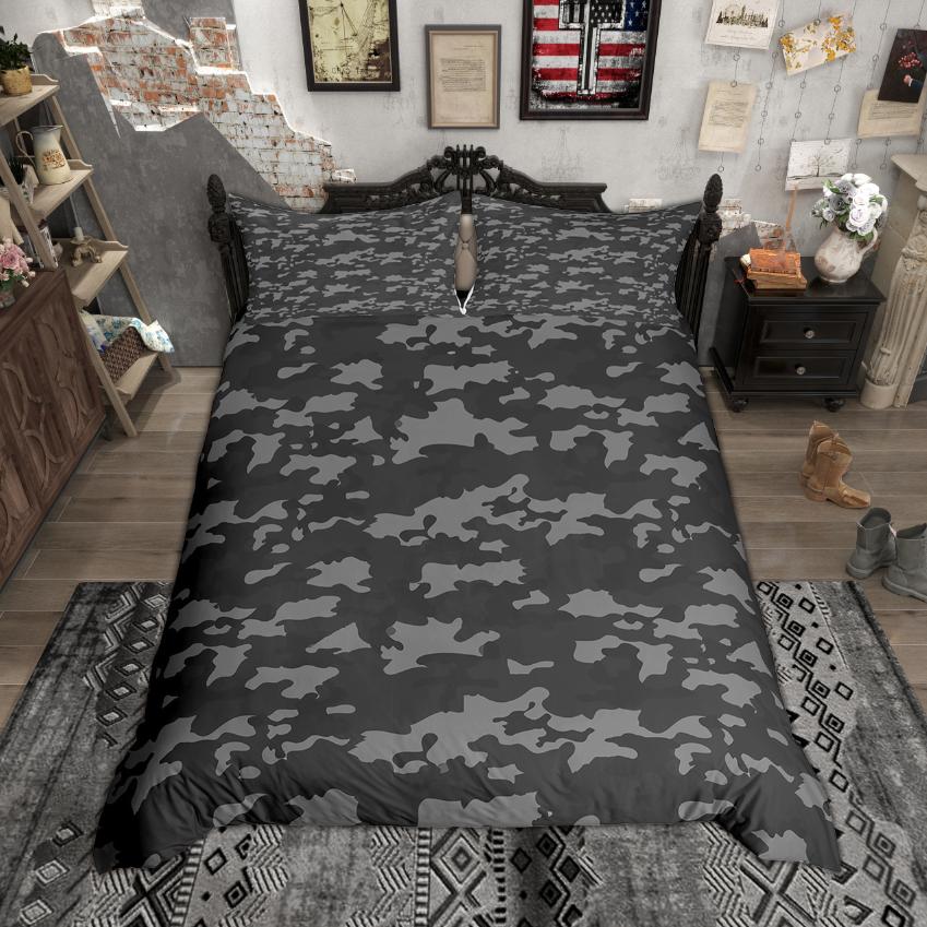 

Comforter Homewish Military Camouflage Camo Aesthetic Bedding Set Modern Abstract Geometry Set Comforter (quilt)-EU Single(135*200cm)3pcs