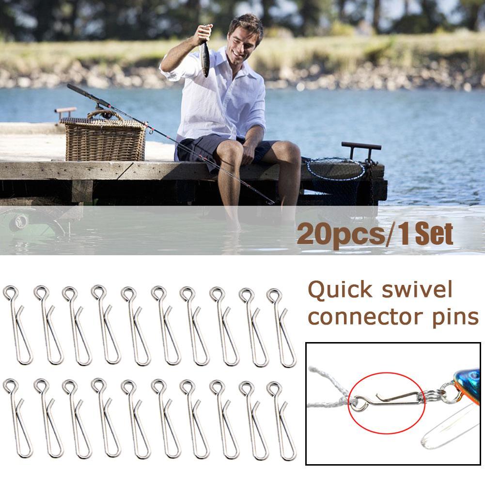 200 Moschettoni Scatto Rapido Per Pesca In Acciaio Inox - 100x13,5mm + 100x22mm - Girelle Per Esche E Piombi