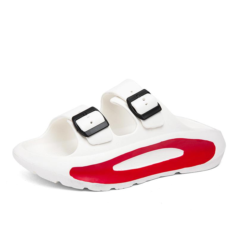 Herre- og dame nye sommer lette pustende sklisikre sandaler utendørs strandtøfler par familie baderom flip-flops