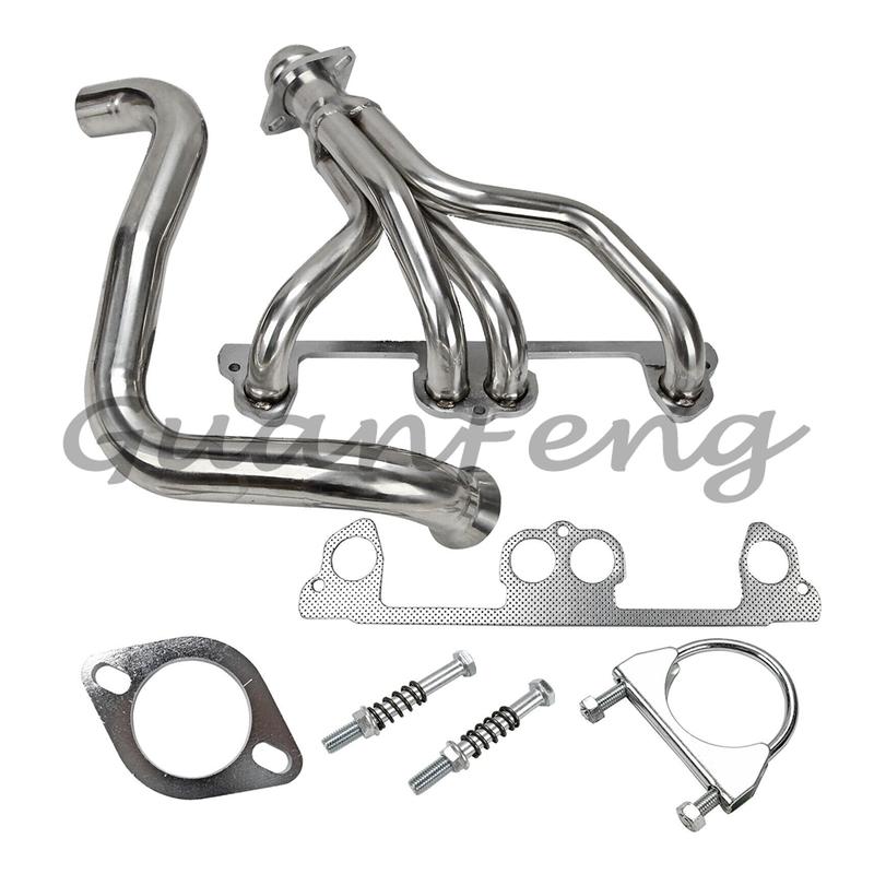 Exhaust Manifold Header Gasket Pipe Kit for 1997 1998 1999 For Jeep Wrangler TJ 2.5L L4 Stainless Exhaust Header with Downpipe