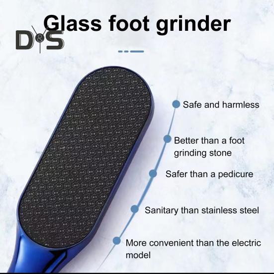 Nano Szklany Pilnik do Stóp Usuwacz Modzeli Delikatny Skrobak do Stóp dla Gładkich Stóp Bezwysiłkowe Złuszczanie do Usuwania Twardej Skóry i Martwego Naskórka Odporny na Rdzę Pedicure