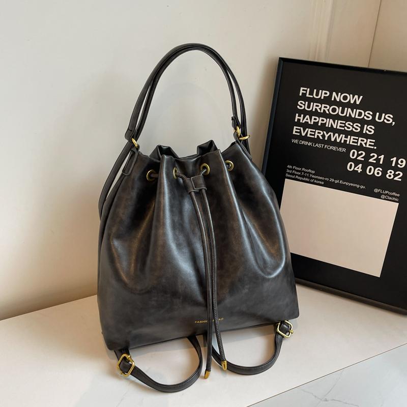 Dámské kožené crossbody kabelky luxusní designové dámské bucket bag dámské kabelky přes rameno móda