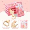 12pcs Pink Push Cart Bottle Openers, Birthday Gifts, Party Gifts, Decorative Souvenirs, Gift Boxes for Guests To Share Gender and Party Preferences,