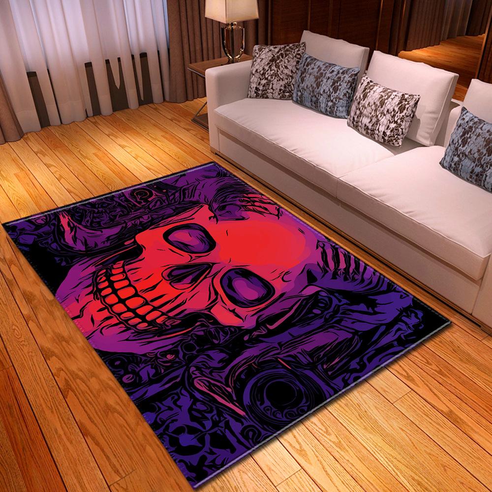 Skull Living Room Floor Mat Bedroom Dining Room Carpet Carpet Doormat