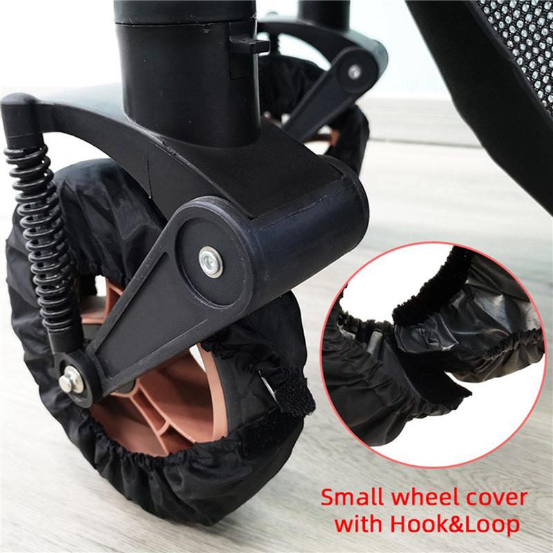 A71Z 8X Baby Stroller Wheel Cover Dustproof Wheelchair Tire Protector Infant Pushchair Pram Wheel Anti-Dirty Cover 20CM