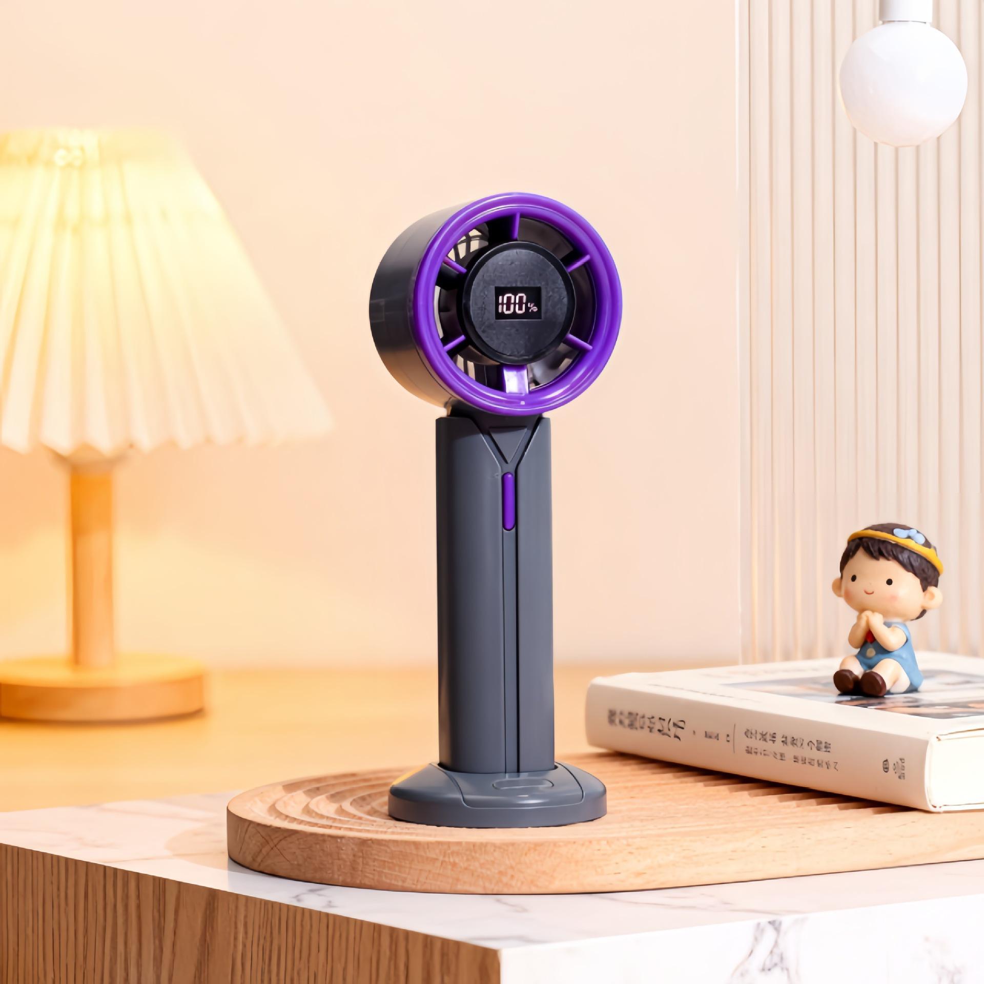 USB Rechargeable Multifunctional Handheld Fan: Portable Desktop Fan for Office, Dorm, or Gifts