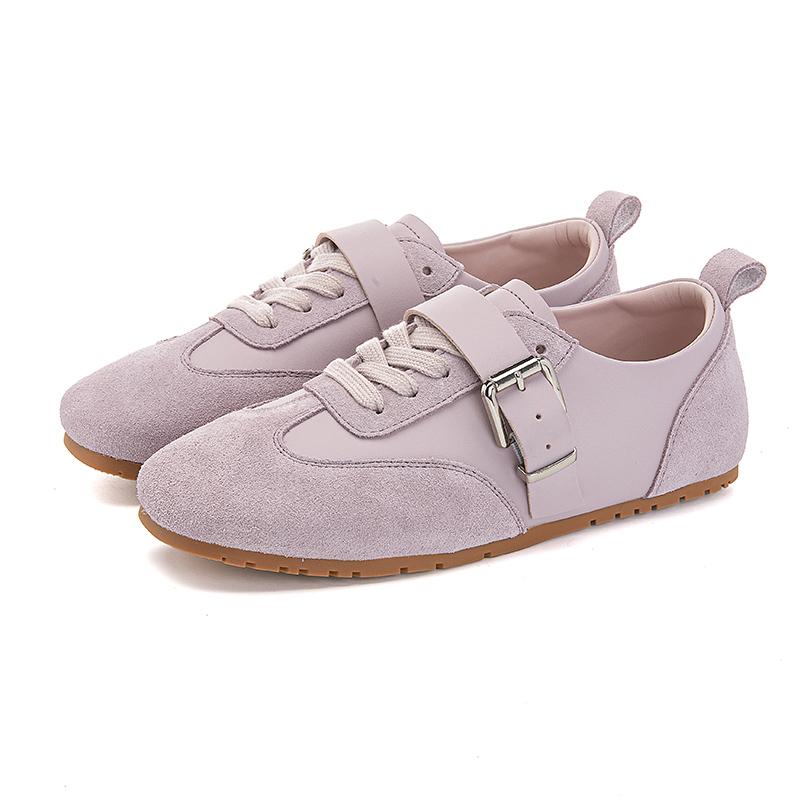 Fashion AIYUQI 2025 New Women's Flat Shoes Square Toe Ballet Shoes For Women Large Size Casual Sneakers Female Shoes