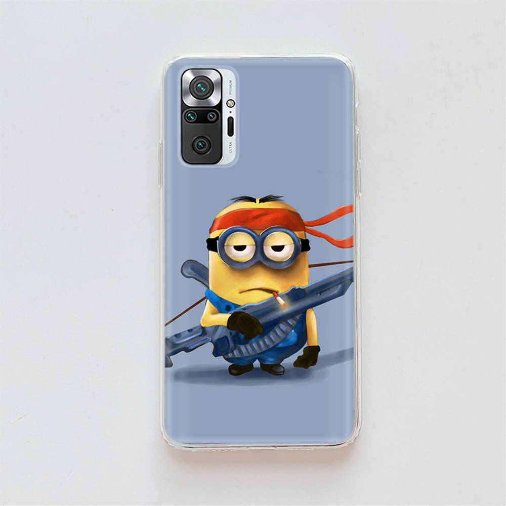 Transparent Case for Samsung A04 A14 A23 A34 A54 M23 M33 M52 M53 Realme Narzo 50 50I 50a Prime C35 C55 C30S 10 9 Pro M-80 Minions