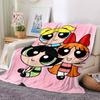 Powerpuff Girls Adventure Flannel Blanket Super Soft Warm Cozy Blanket For Sofa Bed Office Travel Allseason Home Decor Gift