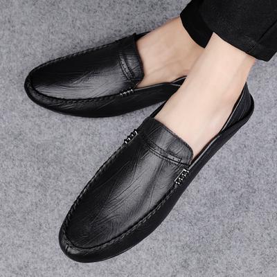 FashionBrand Homens Sapatos de Couro Genuíno Sapatos Casuais de Luxo Sapatos de Negócios Flats Mocassins Masculinos de Alta Qualidade Respiráveis Sapatos de Condução Masculinos