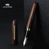 JINHAO 9056 Wood Fountain Pen Gift Classic Golden M Nib Spin Ebony Walnut Rosewood School Student Office Supplies Stationery