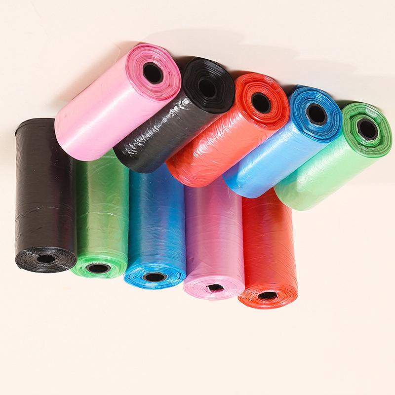 Pe 10pcs Durable Material Pet Waste Bags Per Roll Ideal For Pet Bags Owners