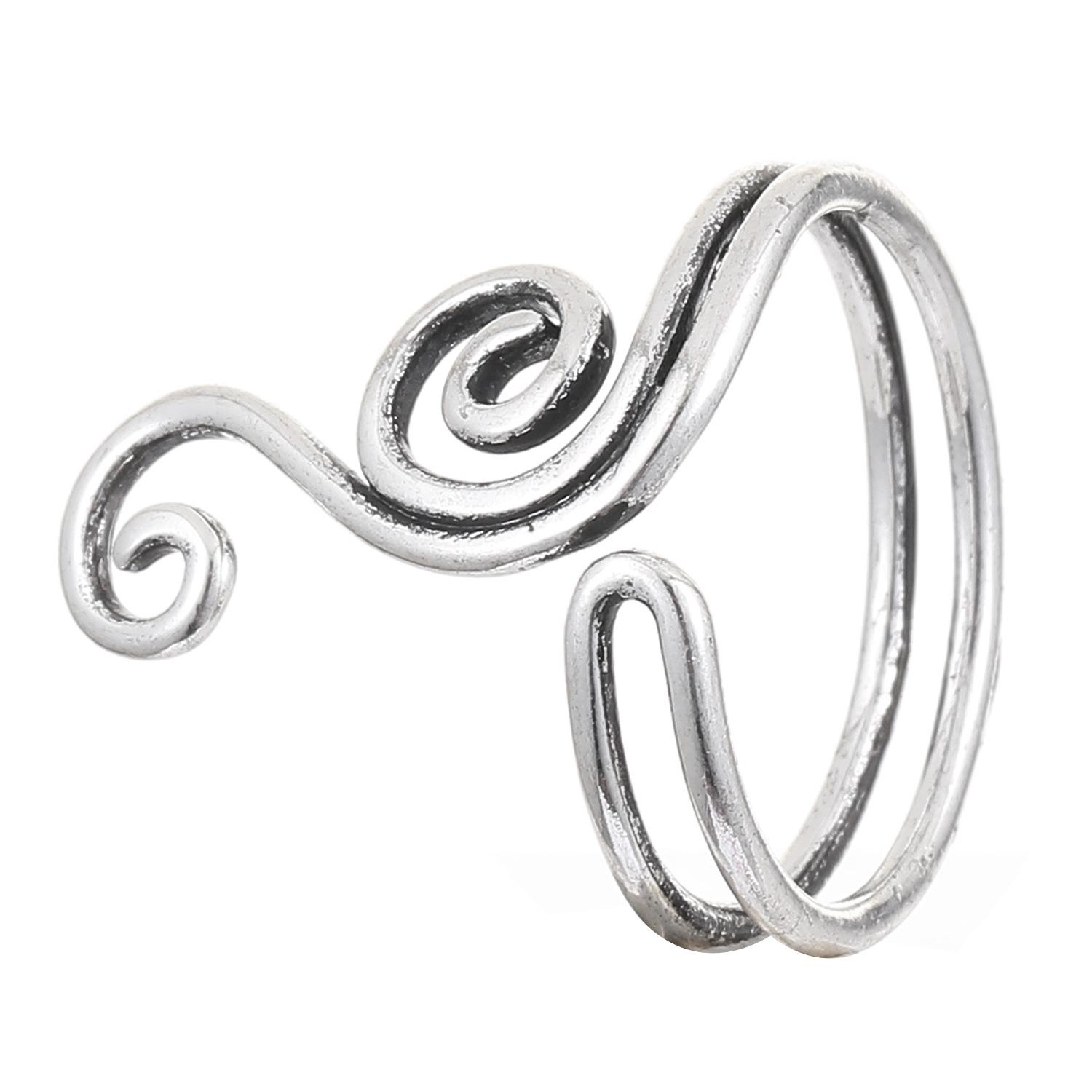 

Высококачественное новое кольцо etsy с полым узором, ретро, обернутое вокруг пальца, витое, личностное, в этническом стиле, с открытием