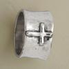 Luxury 2025 Silver Wide-faced Ring Retro Cross Shape Popular Jewelry Unisex