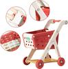 Kids Shopping Cart Trolley Play Set Children's Shopping Cart Role-Playing Games Supermarket Playset Accessories for Toddler Aged