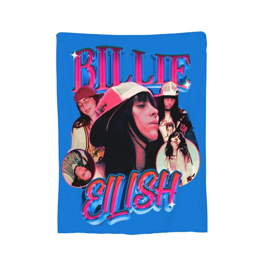 Berühmte Sängerin B-Billie-Girl E-eilish Fleece-Kuscheldecke Decke für Sofa Couch Leichte Bettwäsche Überwürfe,