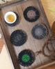 Japanese style cup holder, alloy tea cup pad, circular insulation pad, retro kung fu tea cup holder, tea ceremony accessories