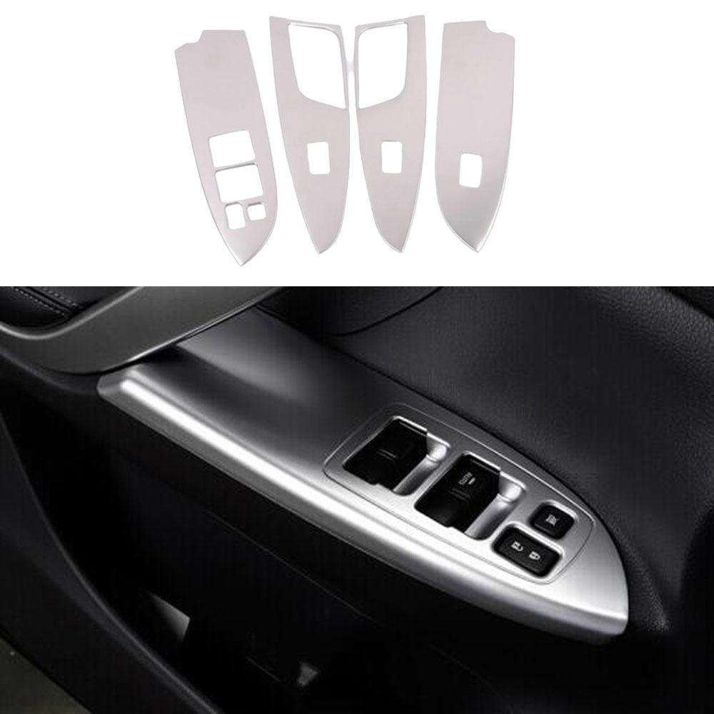 Stainless Steel Rearview Mirror Adjust Switch Cover Trim  Gear Box Panel Frame For Mitsubishi Eclipse Cross 2017 2018 -