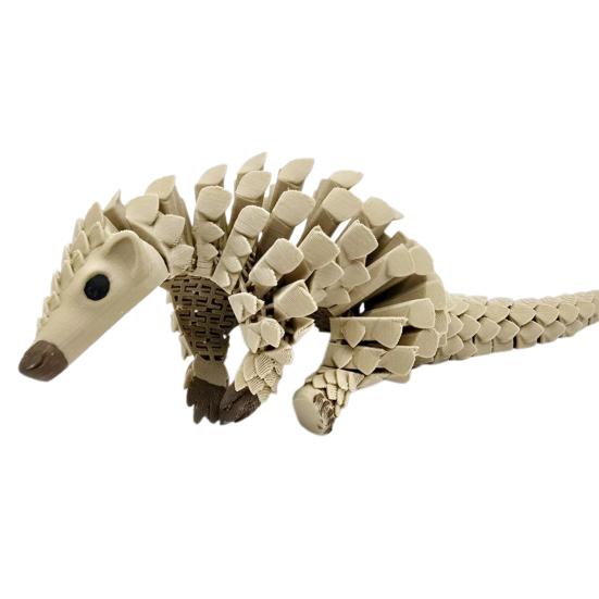 Luskoun Ozdoba 3D tištěná Vynikající design Materiál PLA Složitá socha luskouna Úleva od stresu Kloubová hračka